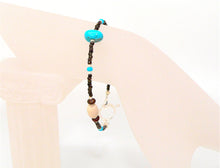 Load image into Gallery viewer, Sleeping Beauty turquoise, ivoryite, &amp; wild horse (Arizona-mined) gemstones bracelet
