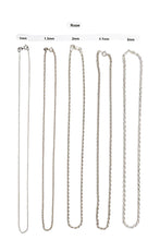 Load image into Gallery viewer, 18-inch sterling silver neck chains
