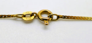 14K gold 14.75-inch herringbone neck chain