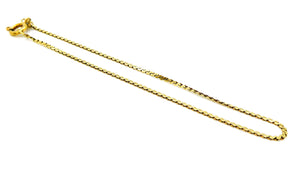 14K gold 7-inch vintage serpentine bracelet chain