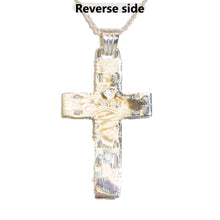Load image into Gallery viewer, Gaspeite &amp; opal inlay cross necklace - Made in USA
