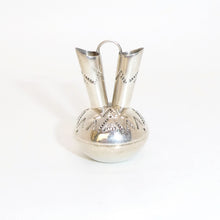 Load image into Gallery viewer, Miniature sterling wedding vase - Navajo handmade
