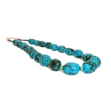 Load image into Gallery viewer, Large turquoise stones beaded necklace - Native American Handmade
