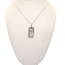 Load image into Gallery viewer, Sandpiper bird pendant necklace in sterling silver
