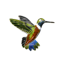 Load image into Gallery viewer, Black-chinned hummingbird pin or brooch - USA
