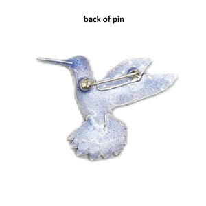 Black-chinned hummingbird pin or brooch - USA