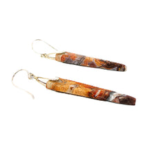 Load image into Gallery viewer, Laguna lace agate earrings with sterling French wires (3 styles)
