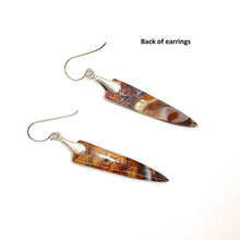 Load image into Gallery viewer, Laguna lace agate earrings with sterling French wires (3 styles)
