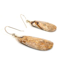 Load image into Gallery viewer, Laguna lace agate earrings with sterling French wires (3 styles)
