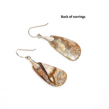 Load image into Gallery viewer, Laguna lace agate earrings with sterling French wires (3 styles)
