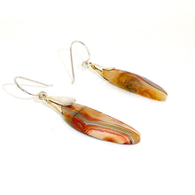 Load image into Gallery viewer, Laguna lace agate earrings with sterling French wires (3 styles)
