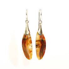 Load image into Gallery viewer, Laguna lace agate earrings with sterling French wires (3 styles)
