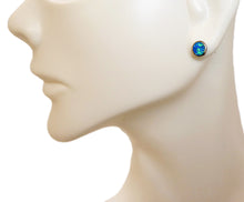 Load image into Gallery viewer, Opal stud earrings - Native American handmade
