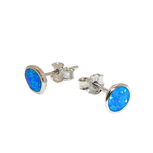 Load image into Gallery viewer, Opal stud earrings - Native American handmade
