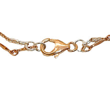 Load image into Gallery viewer, Extra-long 2-strand rose gold &amp; sterling pendant chain necklace
