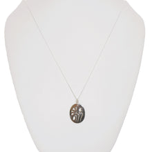 Load image into Gallery viewer, Sterling silver Poppy cutout pendant necklace
