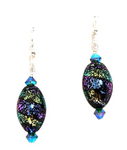 Load image into Gallery viewer, Dichroic glass beads (made in Italy) earrings (6 choices)
