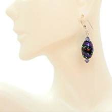 Load image into Gallery viewer, Dichroic glass beads (made in Italy) earrings (6 choices)
