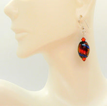 Load image into Gallery viewer, Dichroic glass beads (made in Italy) earrings (6 choices)
