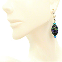 Load image into Gallery viewer, Dichroic glass beads (made in Italy) earrings (6 choices)
