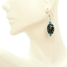 Load image into Gallery viewer, Dichroic glass beads (made in Italy) earrings (6 choices)
