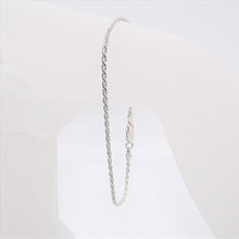 Load image into Gallery viewer, Sterling silver 8-inch rope chain bracelet
