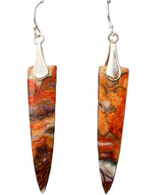 Load image into Gallery viewer, Laguna lace agate earrings with sterling French wires (3 styles)
