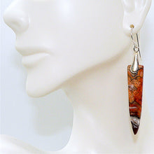 Load image into Gallery viewer, Laguna lace agate earrings with sterling French wires (3 styles)
