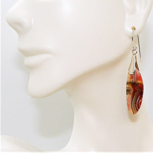 Laguna lace agate earrings with sterling French wires (3 styles)