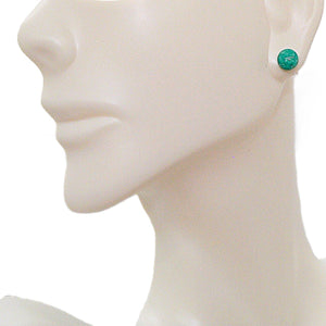 Single stud turquoise earrings