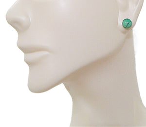 Single stud turquoise earrings