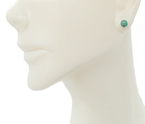 Single stud turquoise earrings