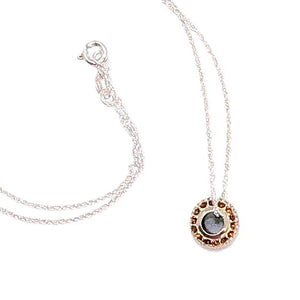Pavé crystal & sterling silver Pandora-style necklaces (4 color choices)