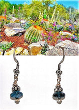 Load image into Gallery viewer, London blue topaz &amp; fancy sterling earrings with French wires
