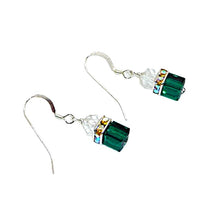 Load image into Gallery viewer, Natural crystals &amp; Swarovski crystal earrings with sterling French wires
