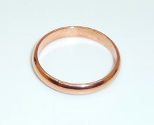 Load image into Gallery viewer, 3mm wide solid copper band ring
