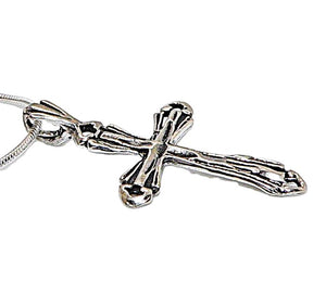 Sterling silver simple cross necklace