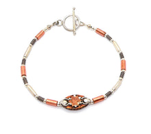 Load image into Gallery viewer, Mixed media (copper &amp; silver) bracelet
