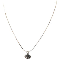 Load image into Gallery viewer, Sterling silver poppy charm pendant necklace
