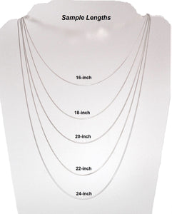 18-inch sterling silver neck chains