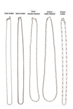 Load image into Gallery viewer, 18-inch sterling silver neck chains
