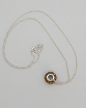 Load image into Gallery viewer, Pavé crystal &amp; sterling silver Pandora-style necklaces (4 color choices)
