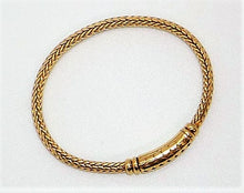 Load image into Gallery viewer, Vermeil gold-plate over sterling silver flexible chain bracelet
