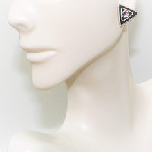 Load image into Gallery viewer, Brilliant cut amethyst or peridot sterling silver post earrings
