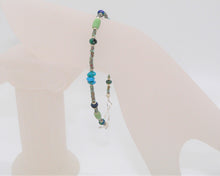 Load image into Gallery viewer, Sleeping Beauty turquoise, alunite, &amp; azurite-malachite (Arizona-mined) gemstones bracelet
