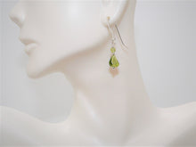 Load image into Gallery viewer, Arizona-mined peridot earrings with sterling silver French wires
